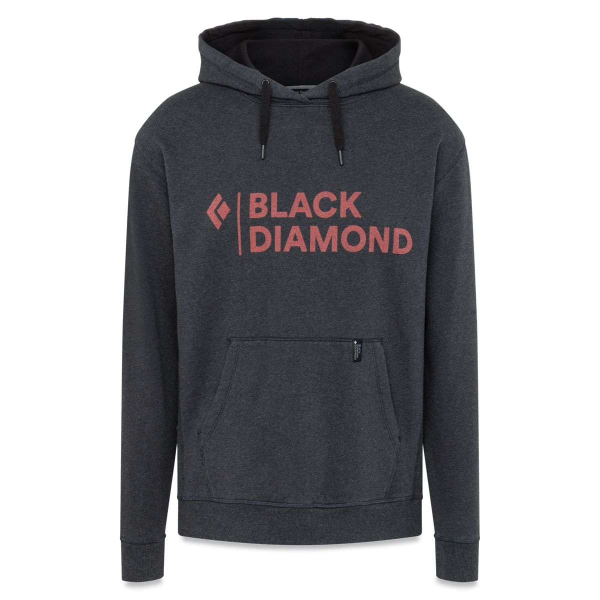 Black Diamond Men's Stacked Logo Hoody Black Heather