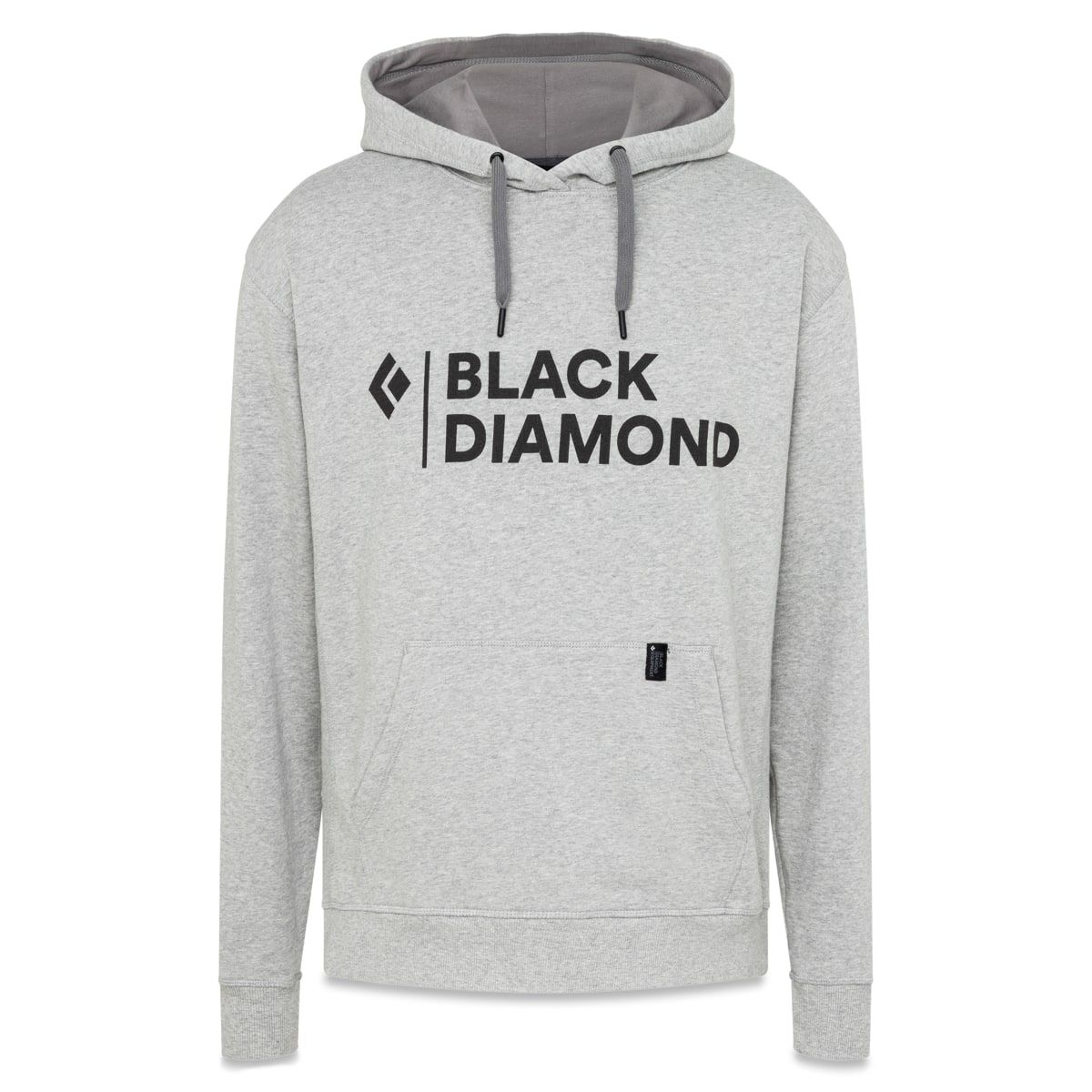 Black Diamond Men's Stacked Logo Hoody Nickel Heather