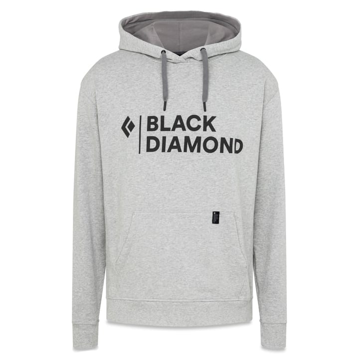 Black Diamond Men's Stacked Logo Hoody Nickel Heather Black Diamond