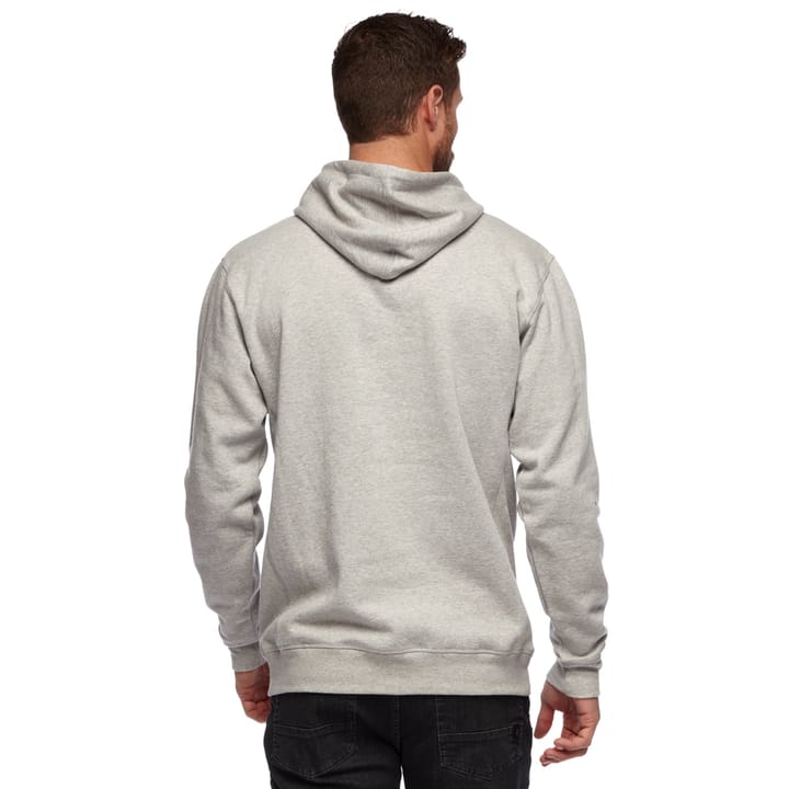 Black Diamond Men's Stacked Logo Hoody Nickel Heather Black Diamond