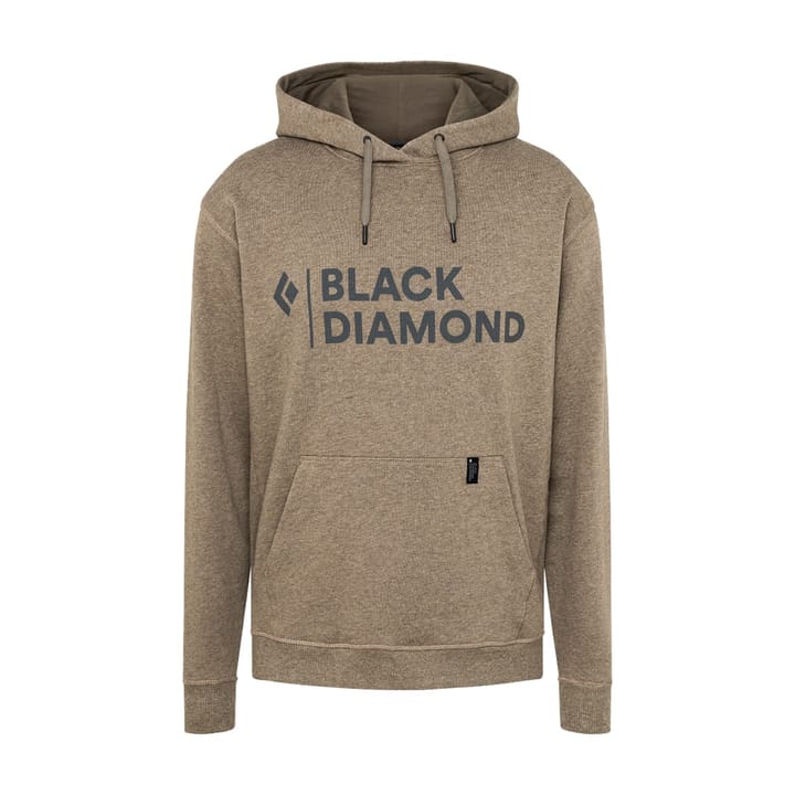 Black Diamond Men's Stacked Logo Hoody Walnut Heather Black Diamond