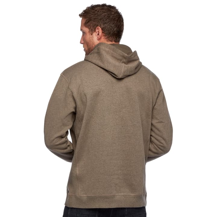 Black Diamond Men's Stacked Logo Hoody Walnut Heather Black Diamond