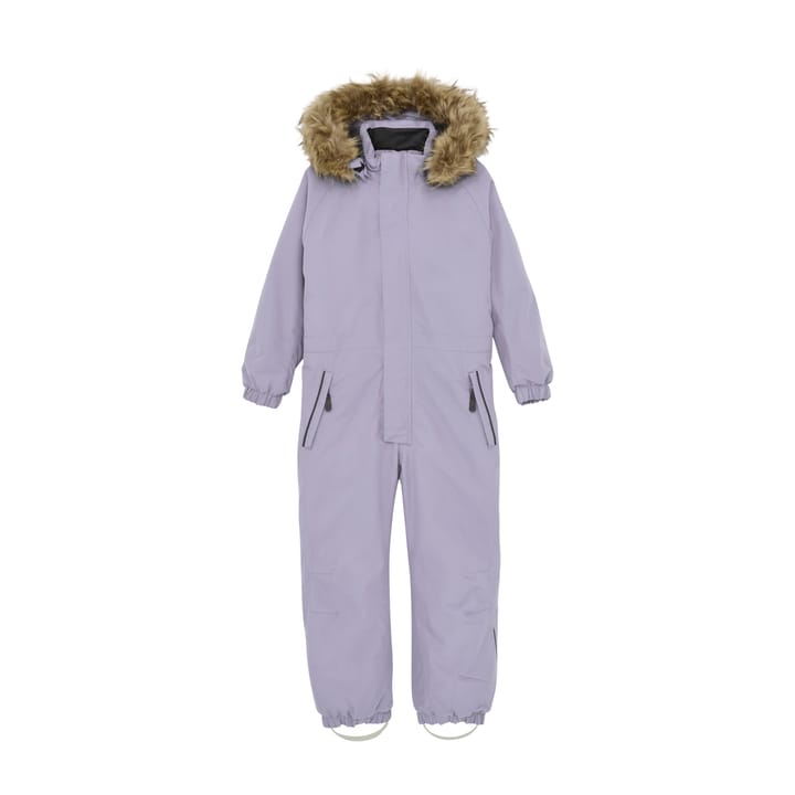 Color Kids Coverall W. Fake Fur Languid Lavender Color Kids