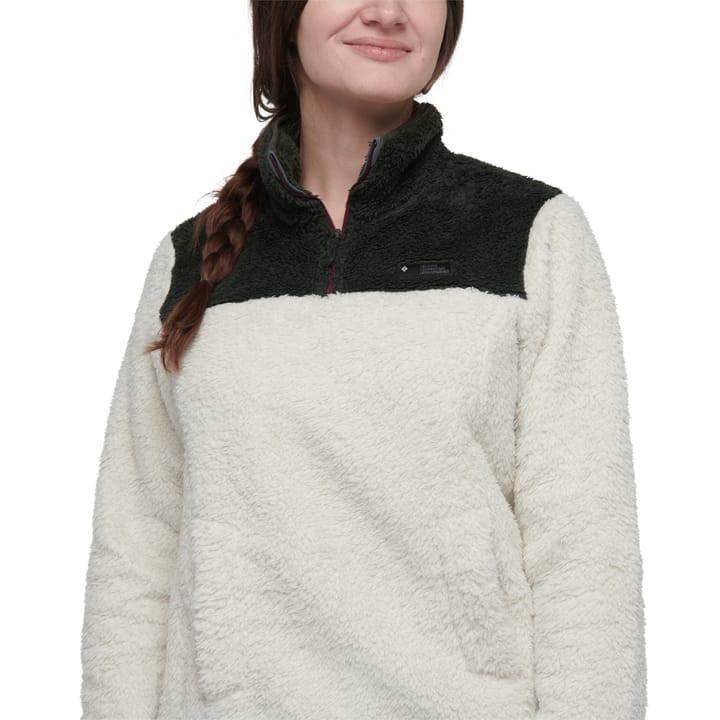 Black Diamond Women's Roadie 1/4 Zip Fleece Birch/Tundra Black Diamond