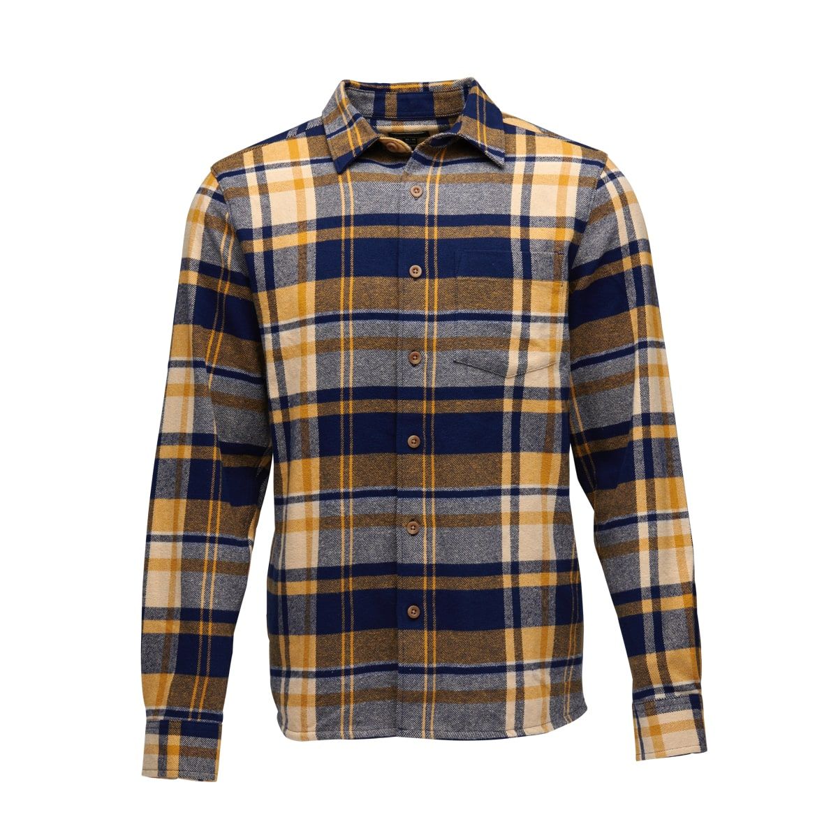 Black Diamond Men's Project Flannel Shirt Indigo-Gold Plaid