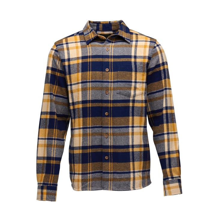 Black Diamond Men's Project Flannel Shirt Indigo-Gold Plaid Black Diamond