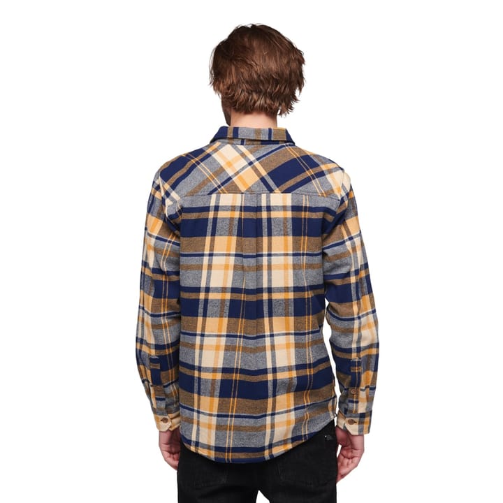 Black Diamond Men's Project Flannel Shirt Indigo-Gold Plaid Black Diamond