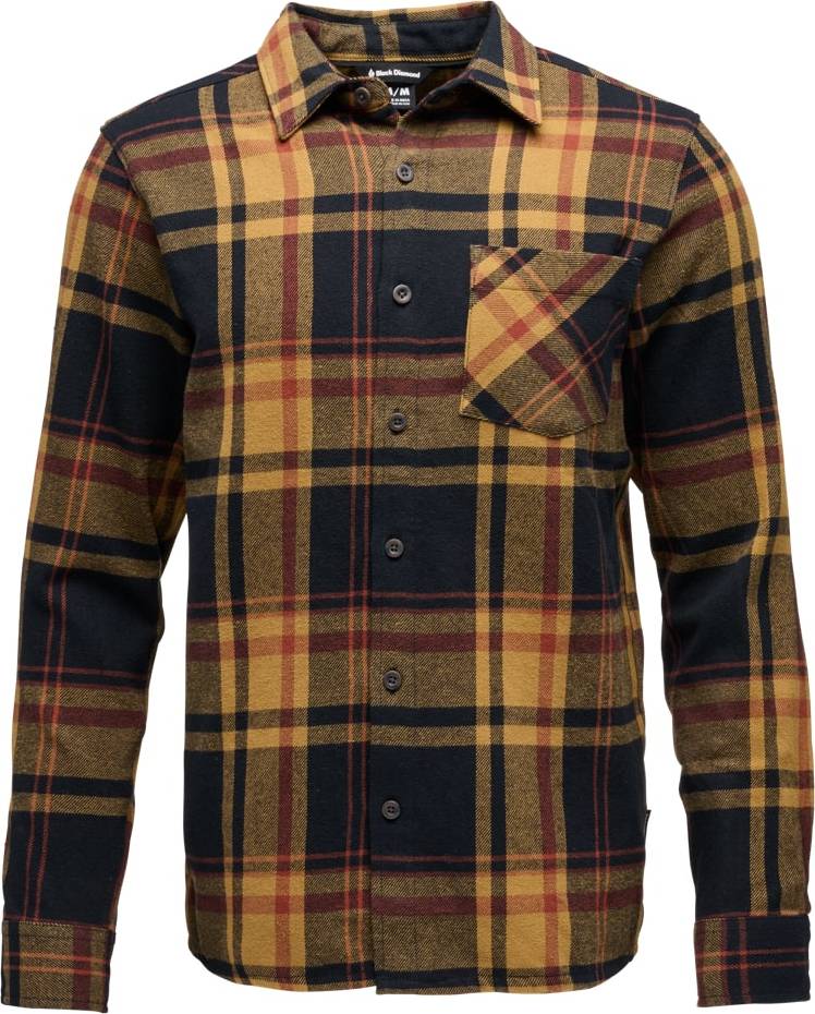 Black Diamond Men’s Project Flannel Shirt Black-Flax Plaid