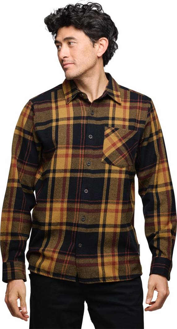 Black Diamond Men's Project Flannel Shirt Black-Flax Plaid Black Diamond