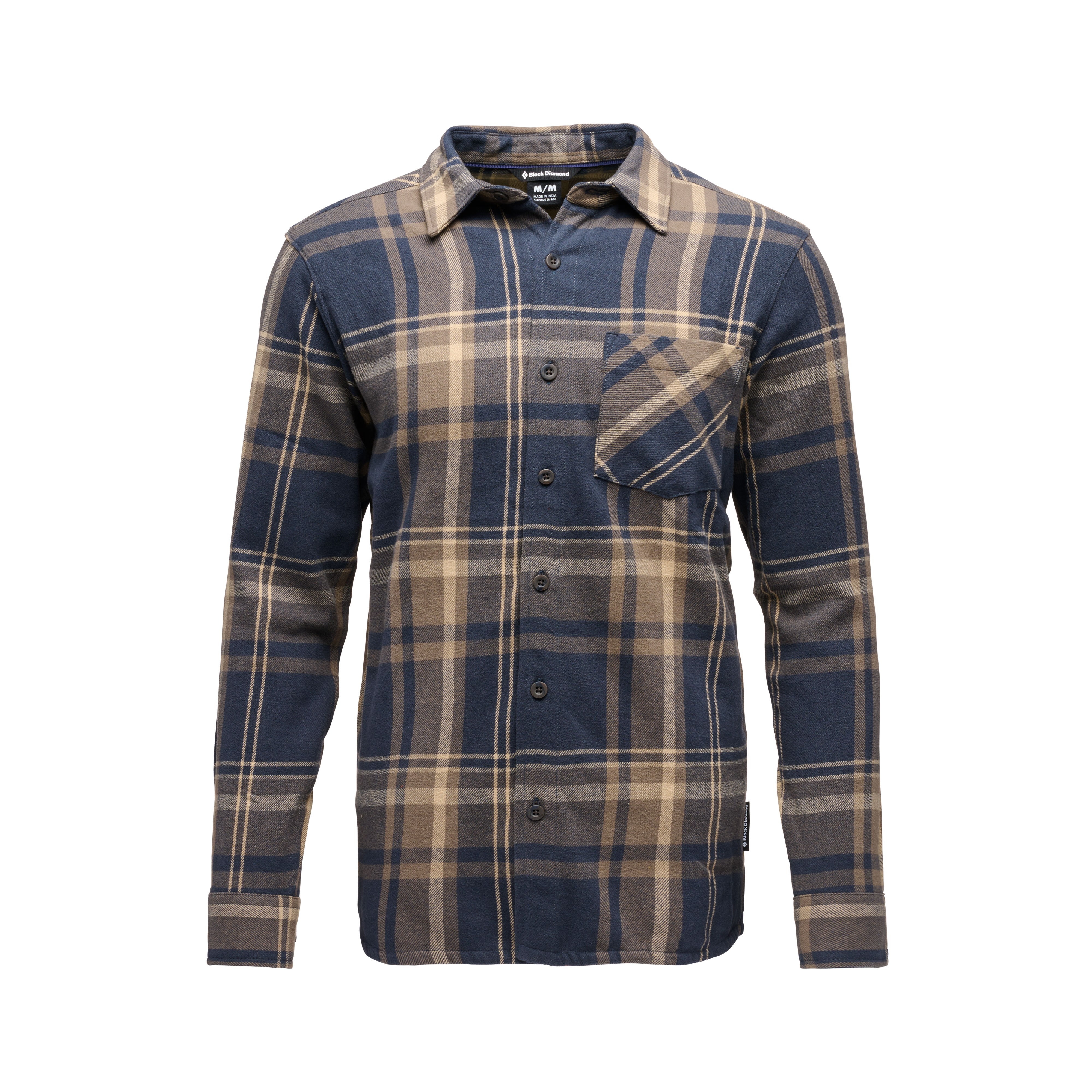 Black Diamond Men’s Project Flannel Shirt Charcoal-Walnut Plaid