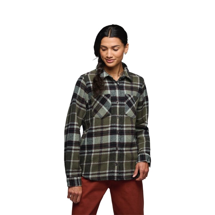 Black Diamond Women's Project Heavy Flannel Tundra-Black-Agave Plaid Black Diamond