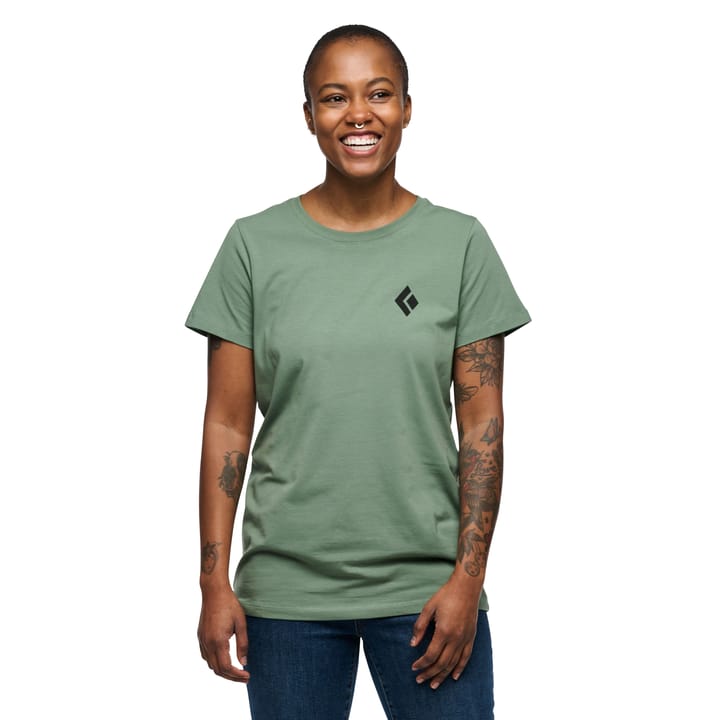 Black Diamond Women's Equipment For Alpinists SS Tee Laurel Green Black Diamond