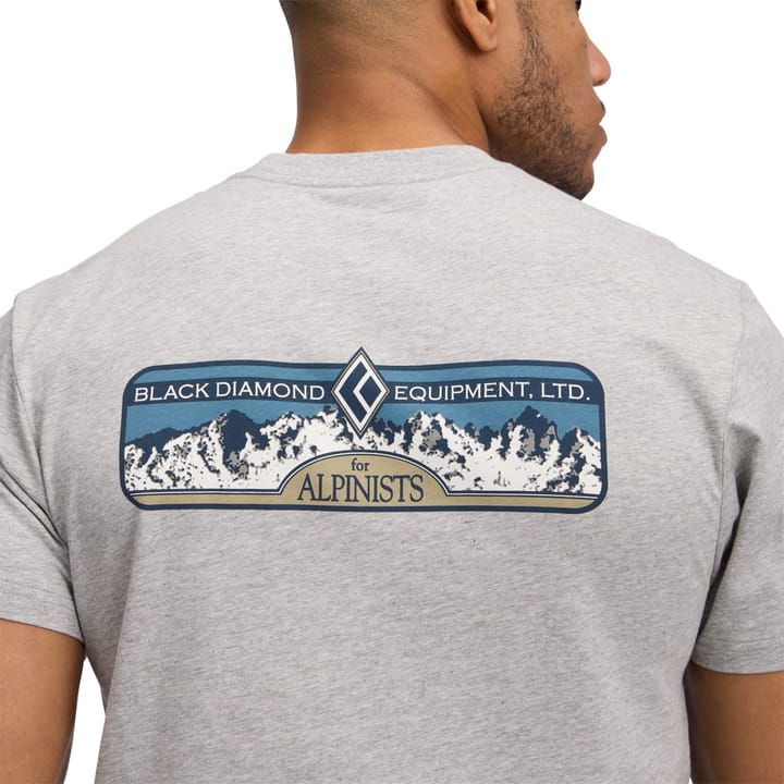 Black Diamond M Heritage Alpinist Ss Tee Nickel Heather Black Diamond