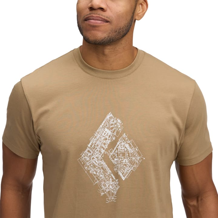 Black Diamond M Engineered Diamond Ss Tee Mushroom Black Diamond