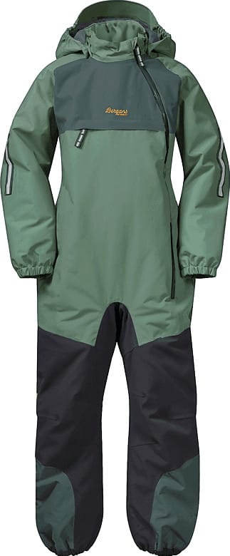 Bergans Kid's Lilletind Insulated Coverall Dark Jade Green/Duke Green/Dark Shadow Grey