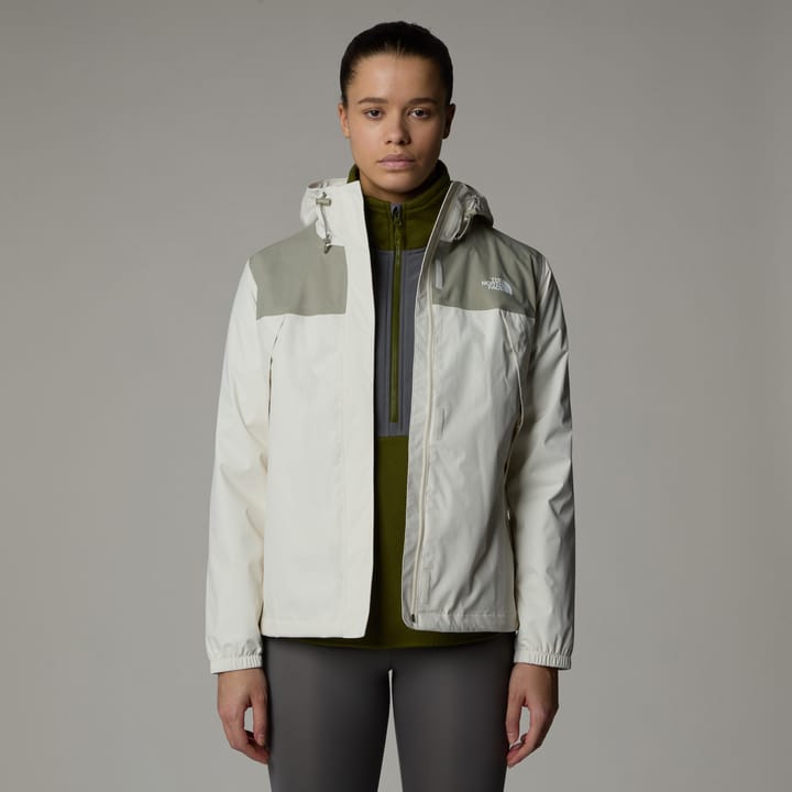 The North Face Women's ANTORA JACKET White Dune/Clay Grey The North Face