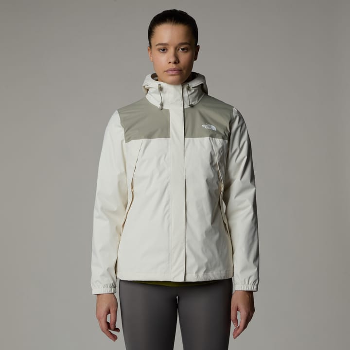 The North Face Women's ANTORA JACKET White Dune/Clay Grey The North Face