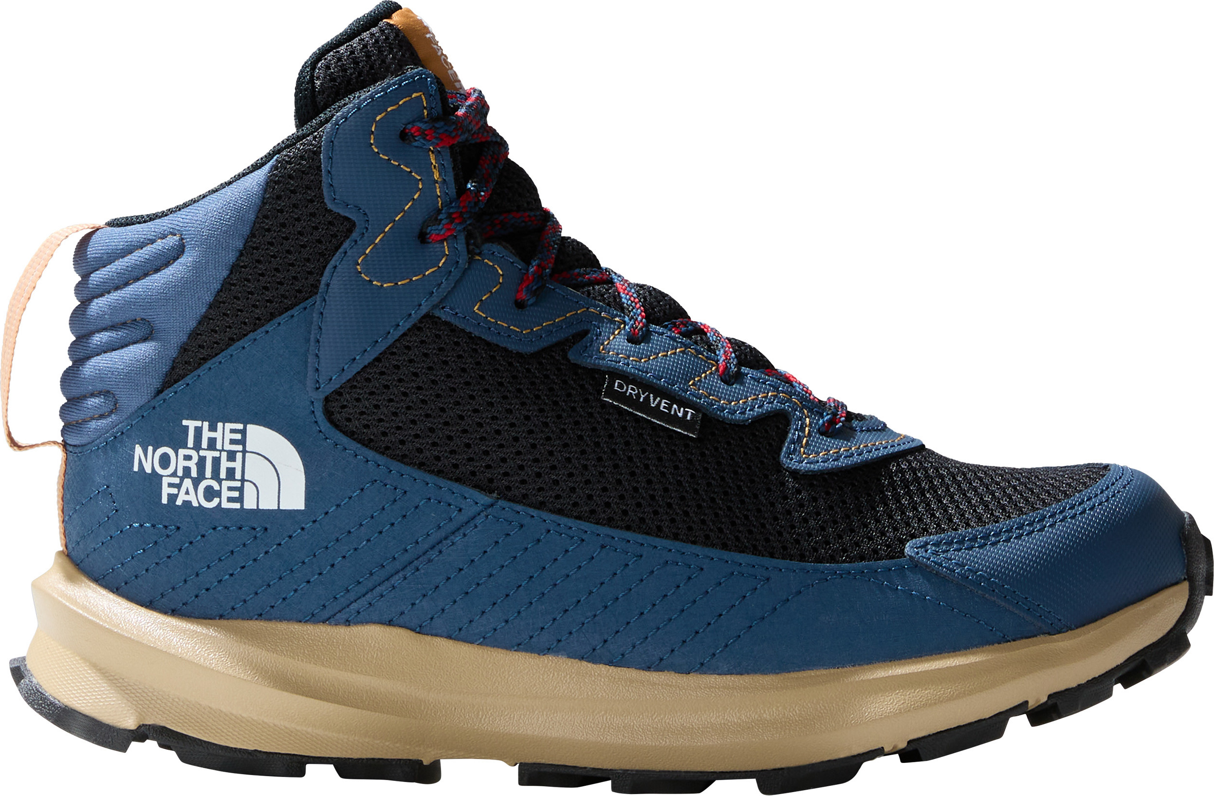 The North Face Teens’ Fastpack Waterproof Mid Hiking Boots Shady Blue/TNF White