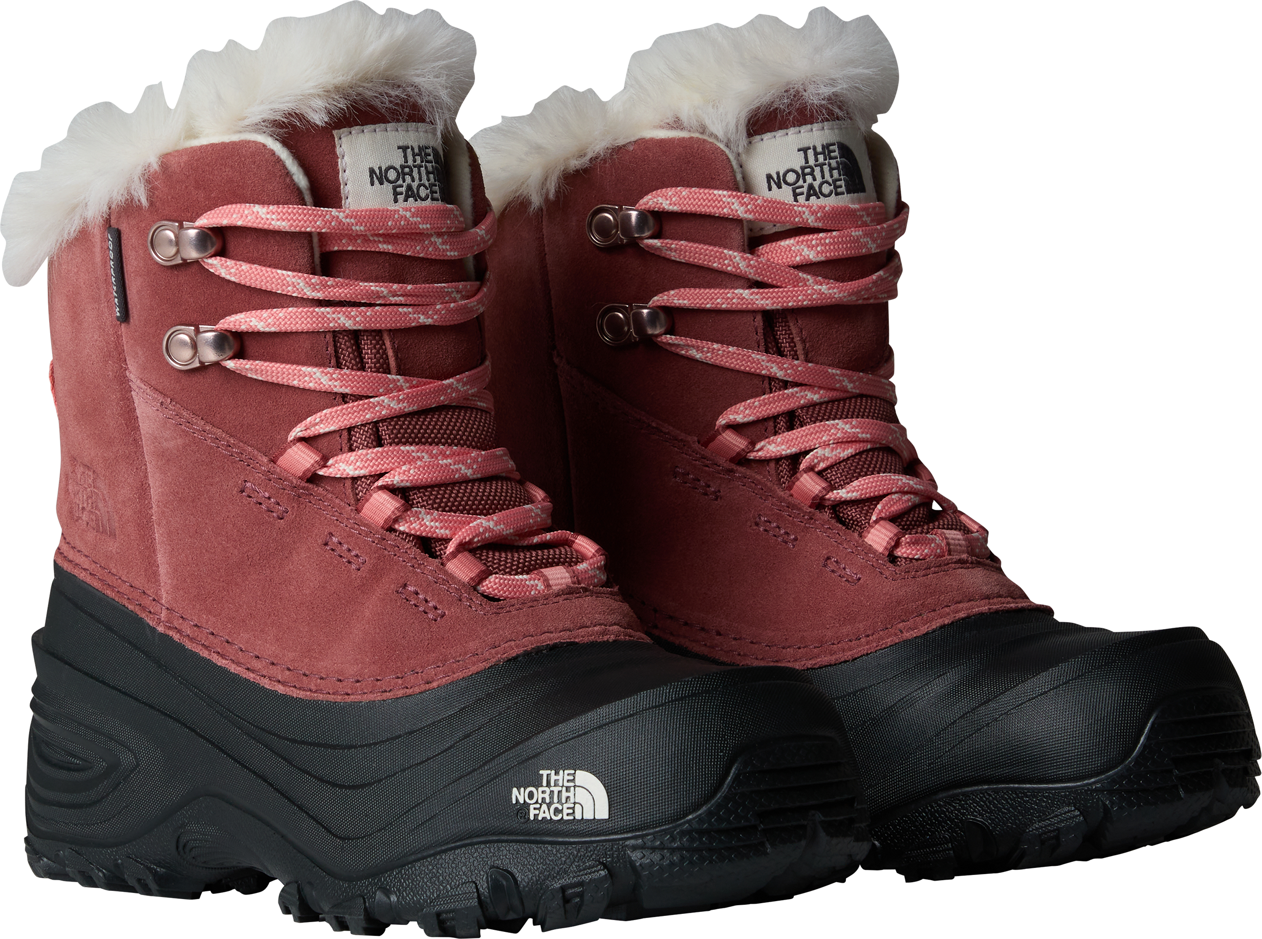 The North Face Kids’ Shellista V Lace Waterproof Snow Boots Canyon Dust/Terracotta