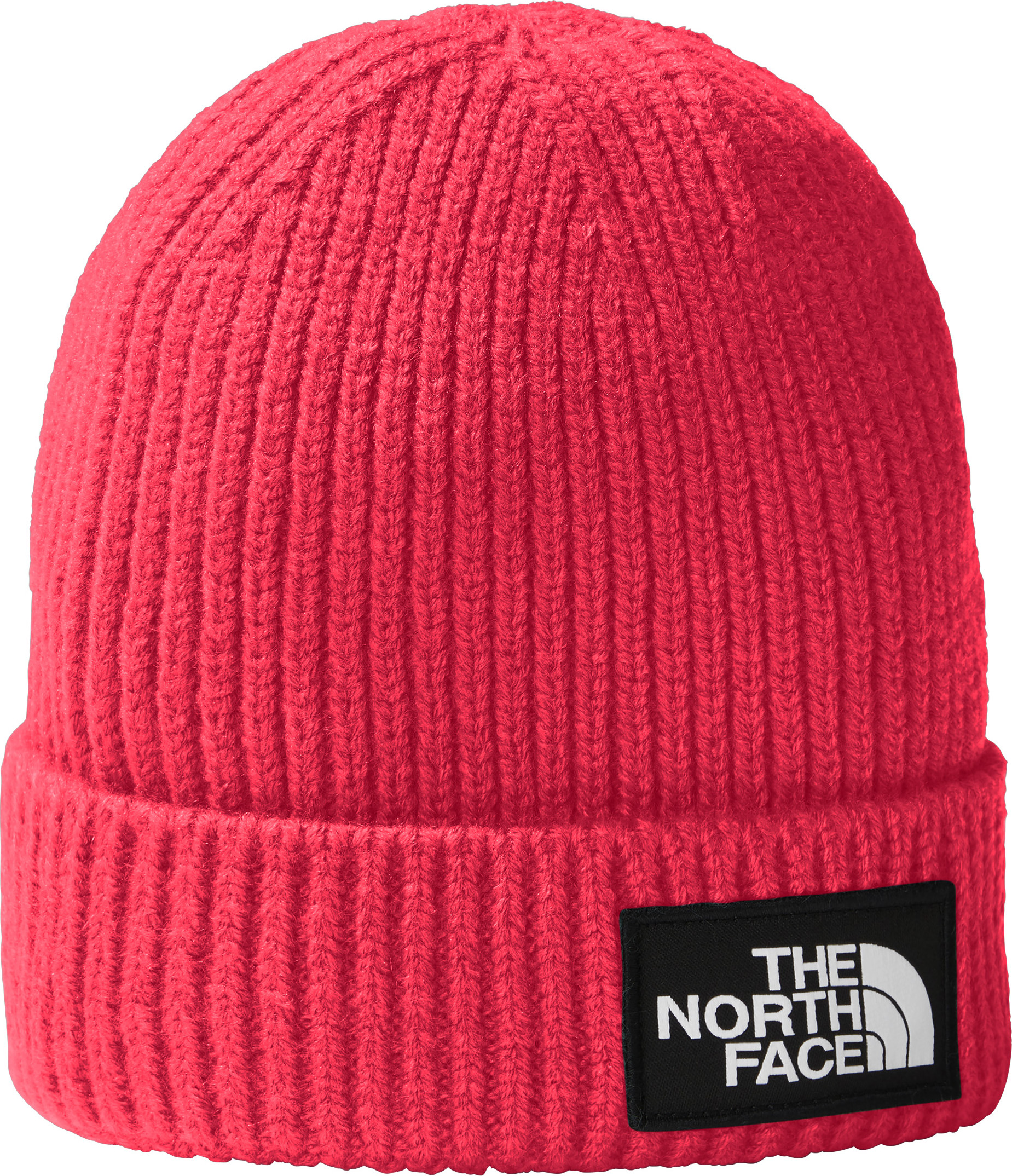 The North Face Kids’ TNF Box Logo Cuff Beanie Radiant Poppy