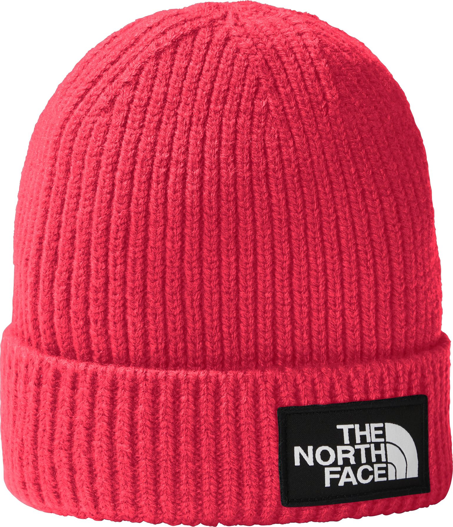 The North Face Kids' TNF Box Logo Cuff Beanie Radiant Poppy