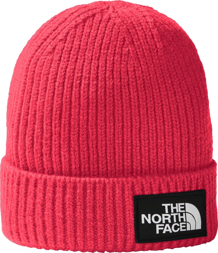 The North Face Kids' TNF Box Logo Cuff Beanie Radiant Poppy The North Face