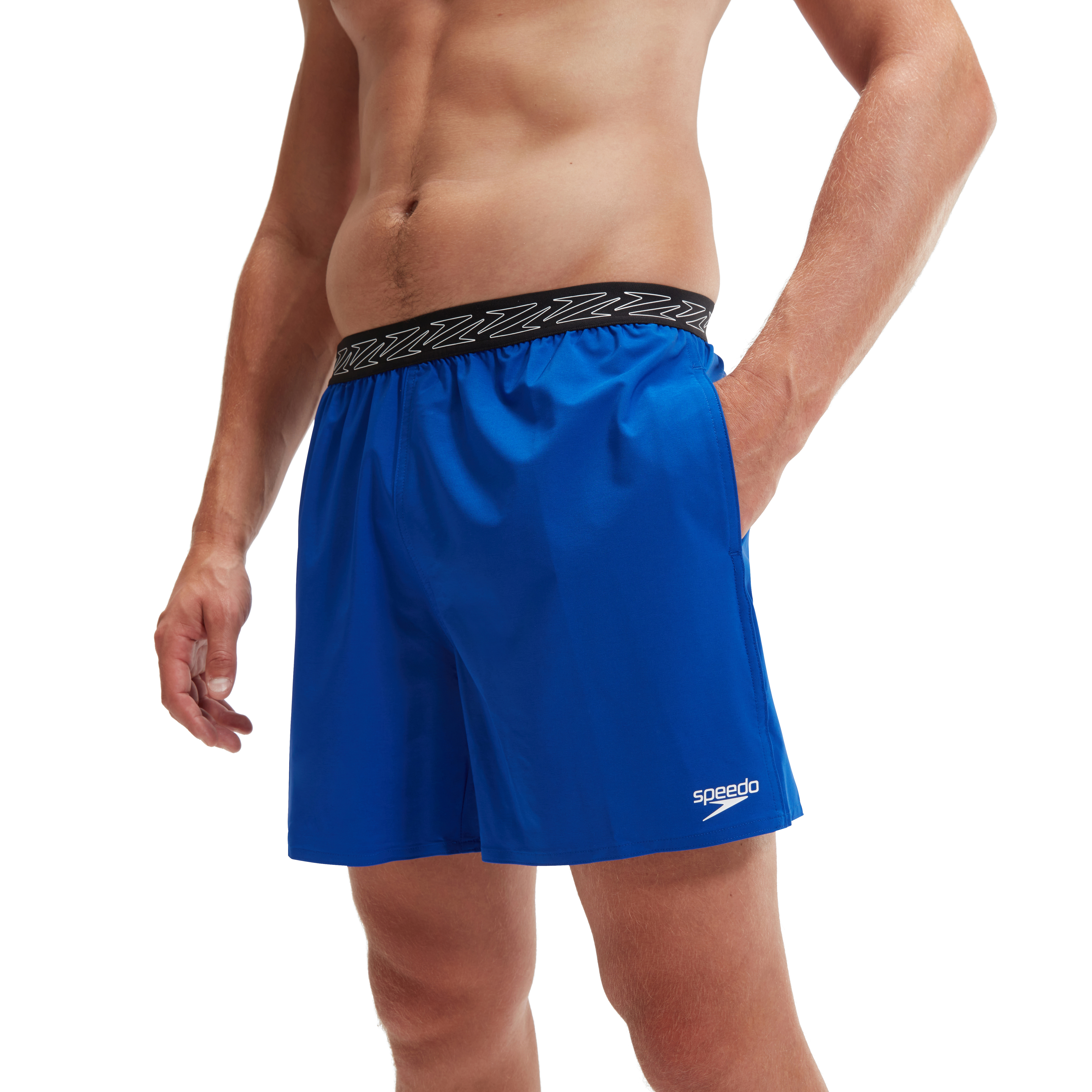 Speedo Men’s Hyperboom Band 16″ Watershort Navy/White