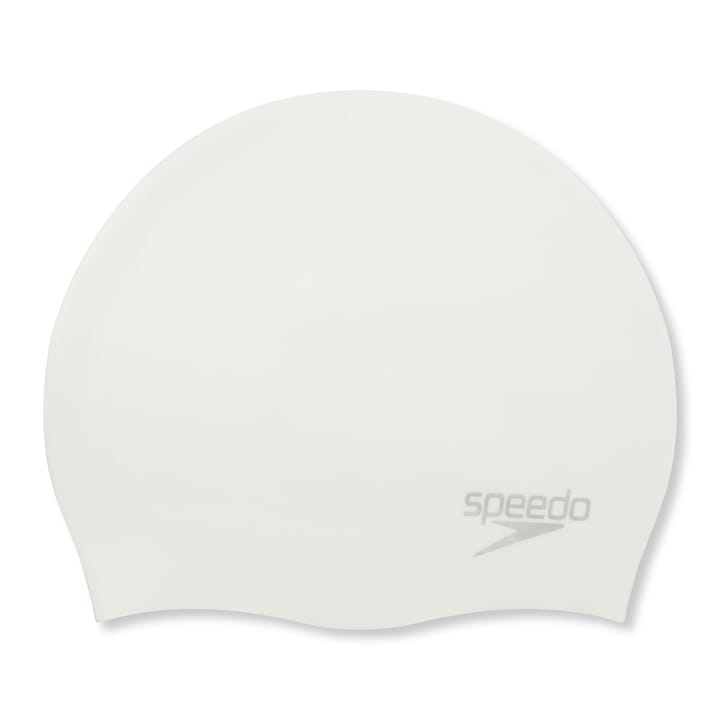 Speedo Plain Moulded Silicone Cap White