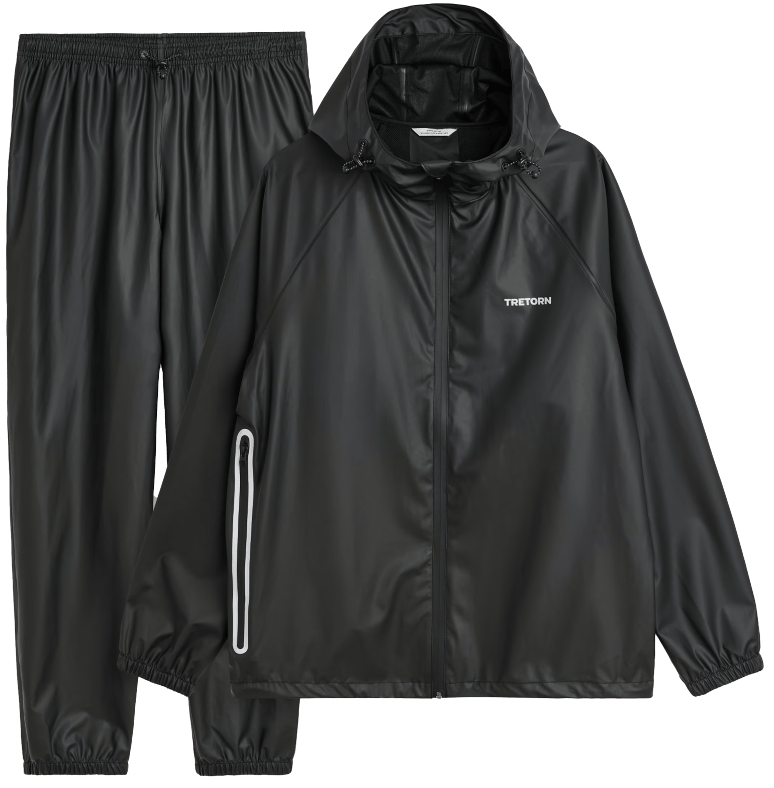 Tretorn Packable Rainbreaker Set Black