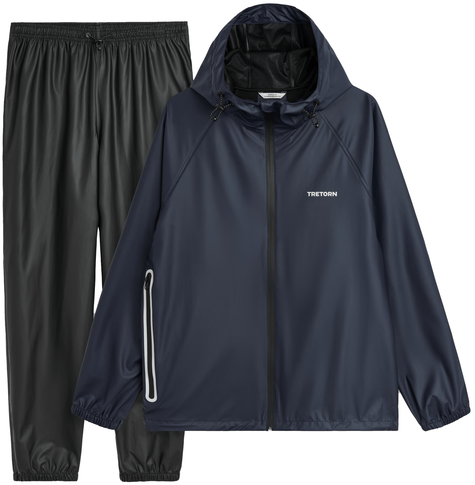 Tretorn Packable Rainbreaker Set Navy Blaze