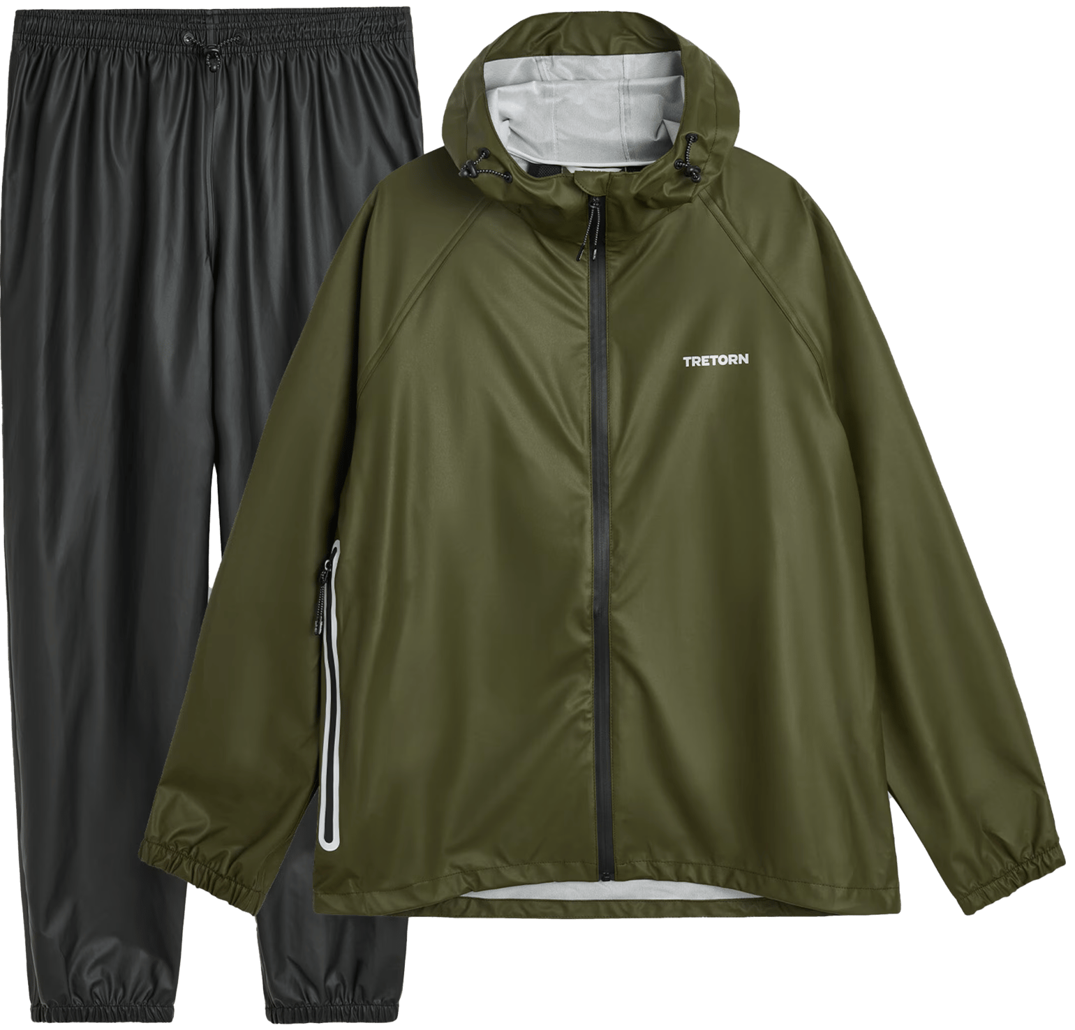 Tretorn Packable Rainbreaker Set Forest Green