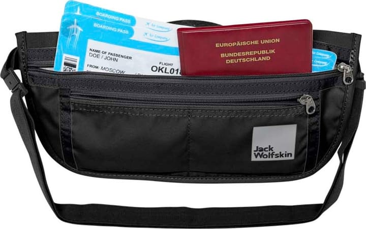 Jack Wolfskin Unisex Document Belt De Luxe Black Jack Wolfskin