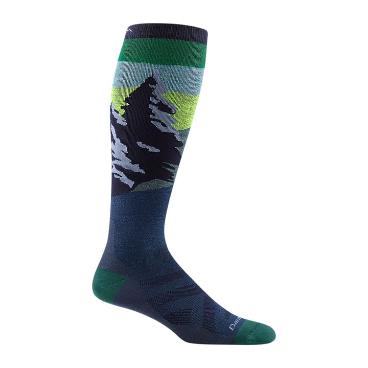 Darn Tough Men's Solstice Over-The-Calf Lightweight Ski & Snowboard Sock Midnight Darn Tough