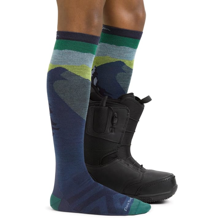 Darn Tough Men's Solstice Over-The-Calf Lightweight Ski & Snowboard Sock Midnight Darn Tough