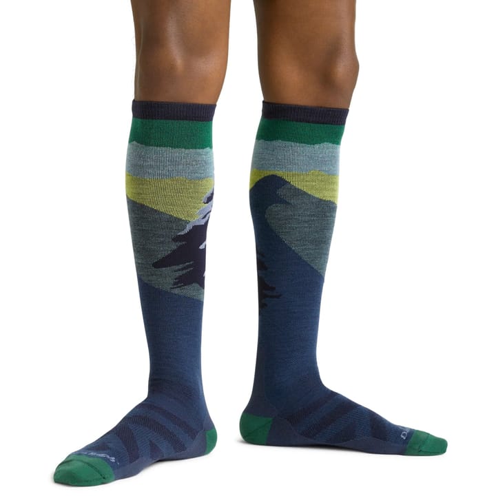 Darn Tough Men's Solstice Over-The-Calf Lightweight Ski & Snowboard Sock Midnight Darn Tough