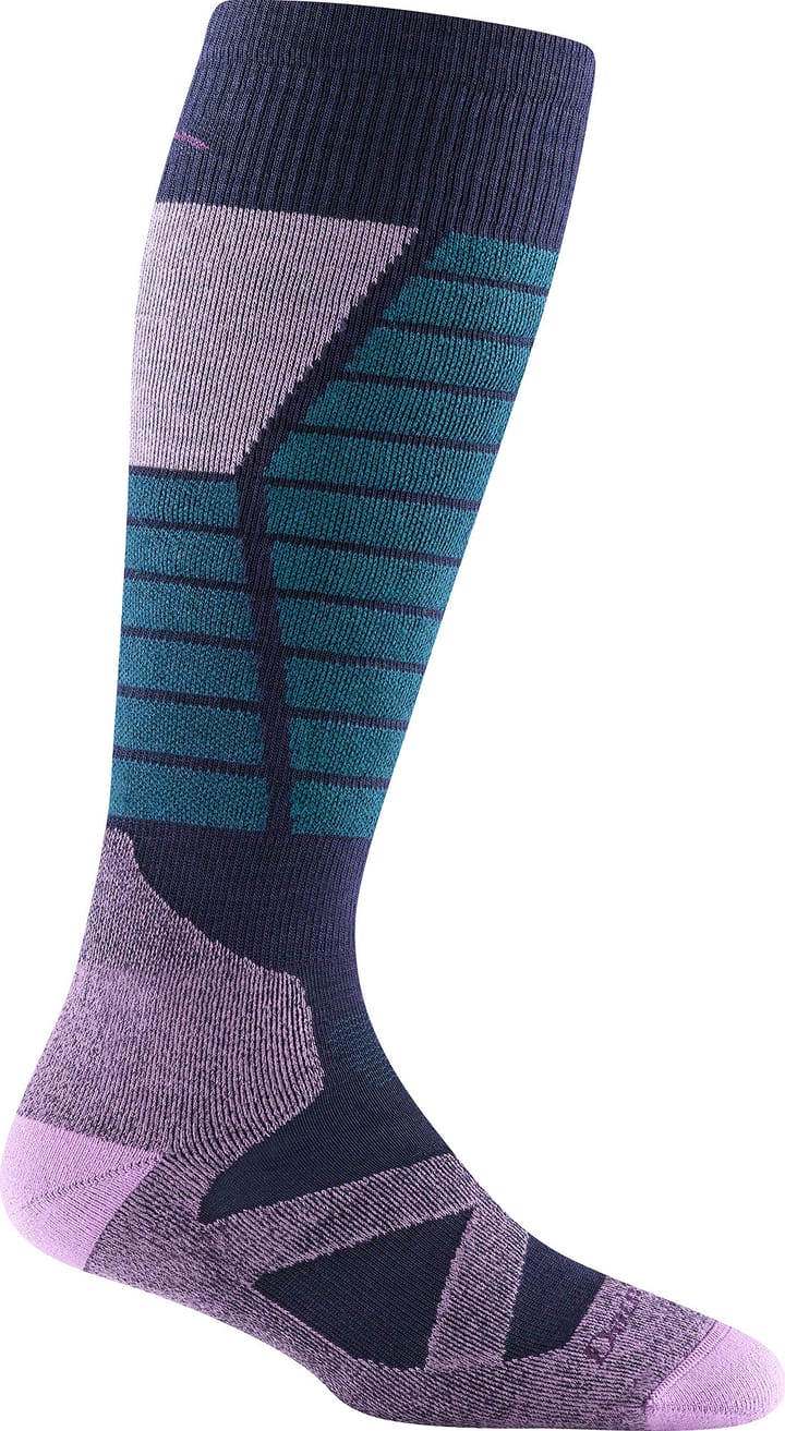 Darn Tough Women's Function X Over-the-Calf Midweight Ski & Snowboard Sock Eclipse Darn Tough