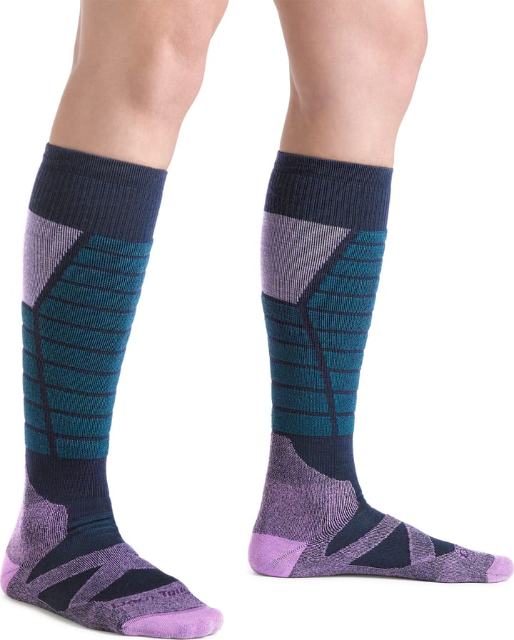 Darn Tough Women's Function X Over-the-Calf Midweight Ski & Snowboard Sock Eclipse Darn Tough