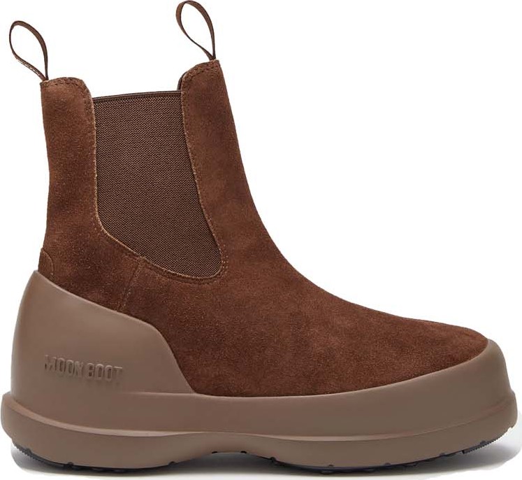 Moon Boot Women’s Luna Chelsea Suede Brown