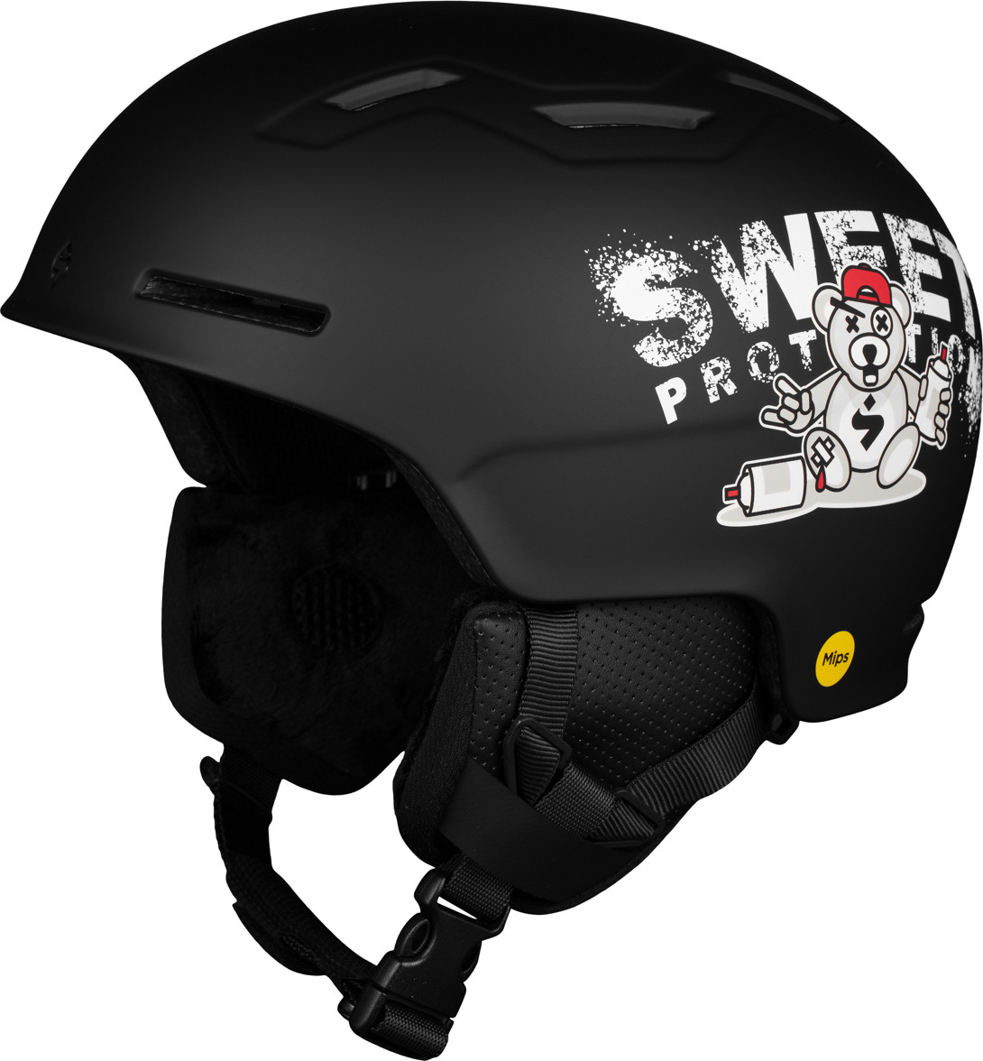 Sweet Protection Juniors’ Winder Mips Helmet Black Teddy