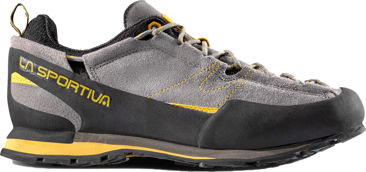 La Sportiva Men s Boulder X Grey yellow Buy La Sportiva Men s Boulder X Grey yellow here Outnorth