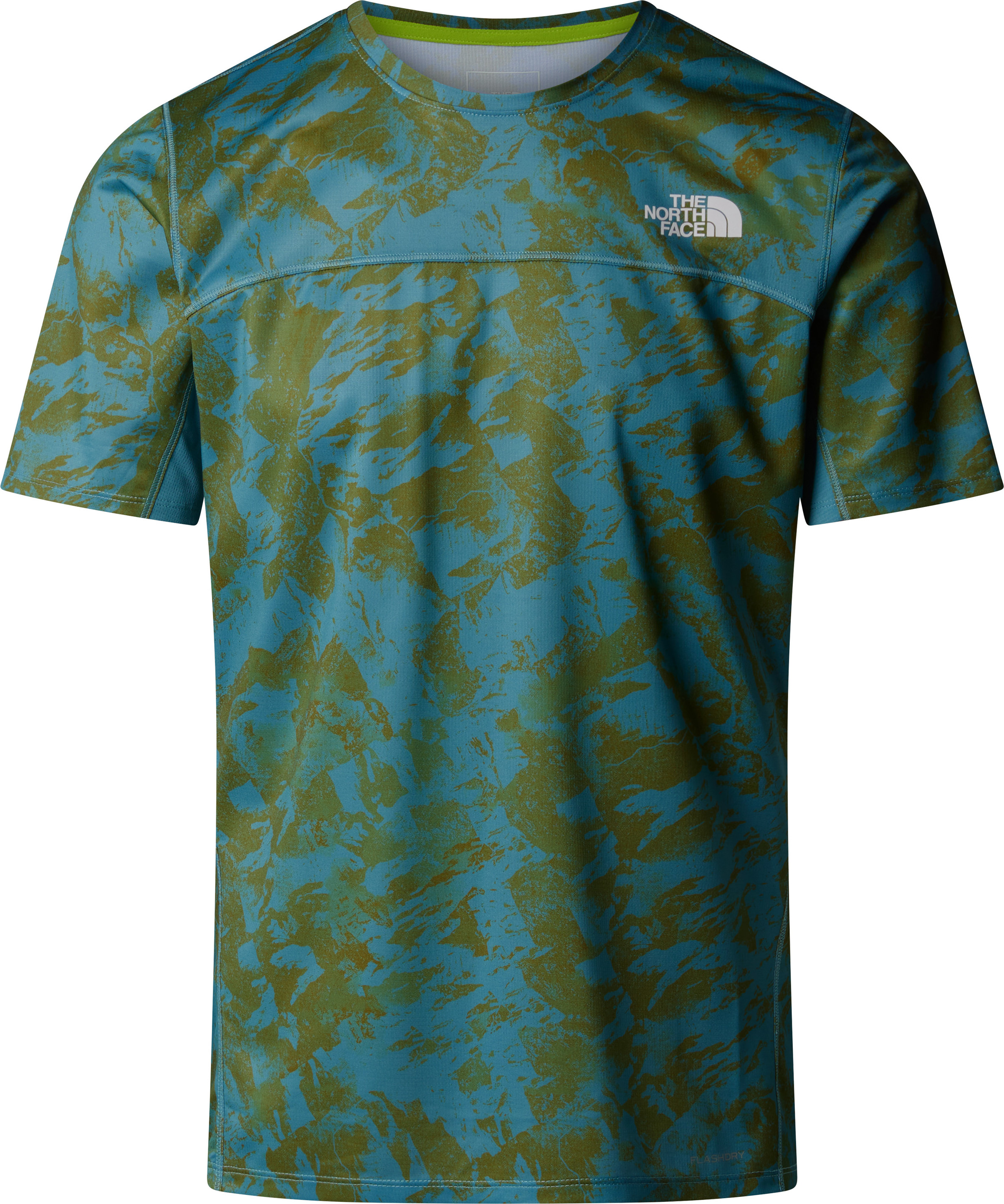 The North Face Men’s Sunriser Short Sleeve Algae Blue Mountain Tra