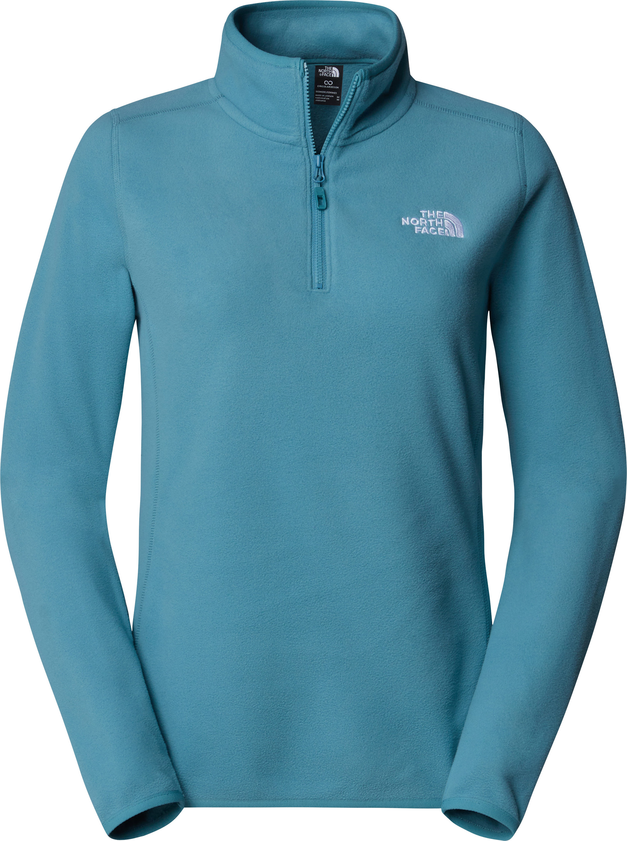 The North Face Women’s 100 Glacier 1/4 Zip Algae Blue