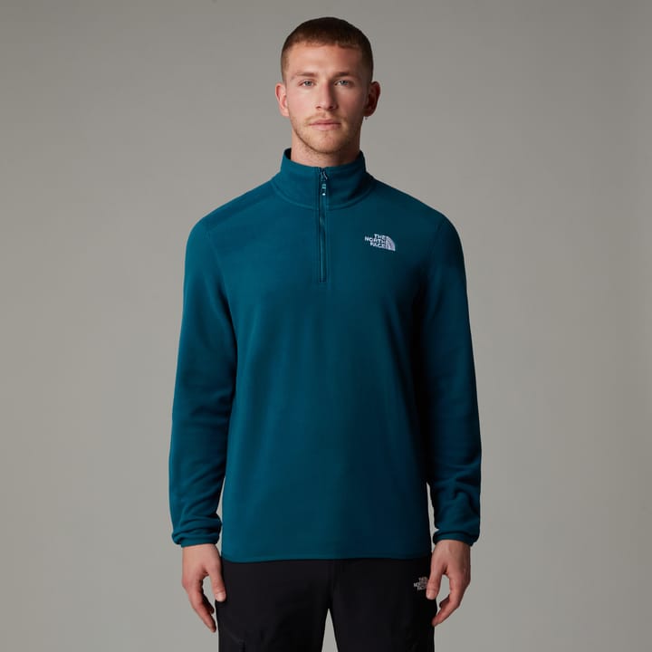 The North Face Men's 100 Glacier 1/4 Zip Fleece Midnight Petrol The North Face