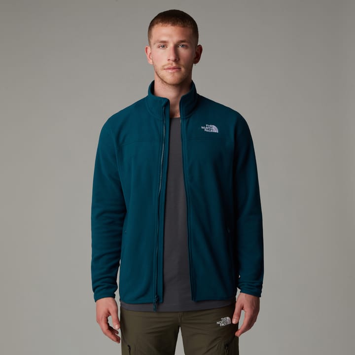 The North Face Men's 100 Glacier Full-Zip Fleece Midnight Petrol The North Face