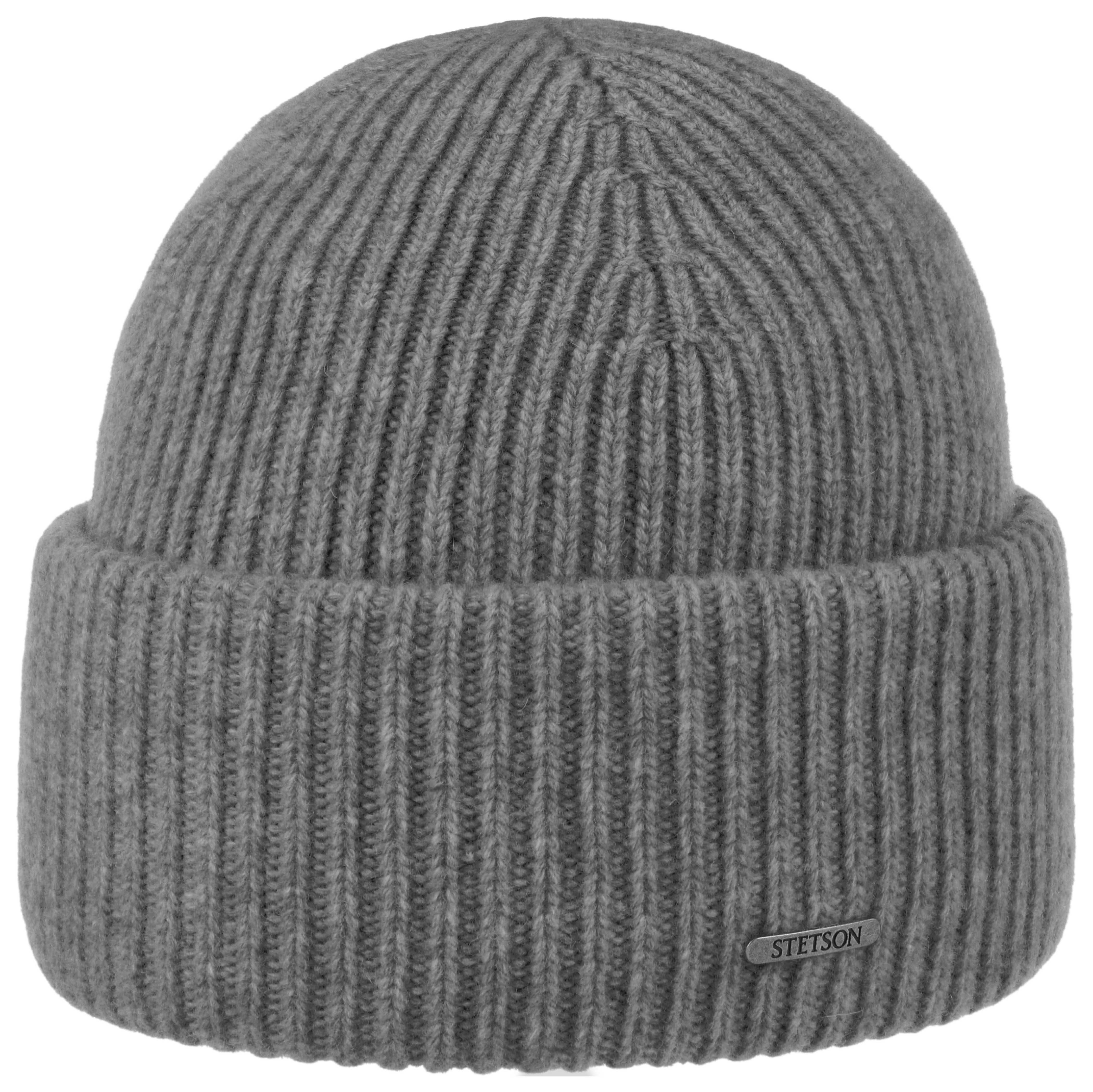 Stetson Men’s Beanie Merino Grey Melange