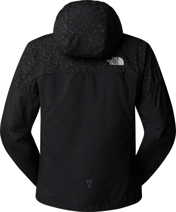 The North Face Women's Higher Run Wind Jacket TNF Black/TNF Black Trail Reflective Print The North Face