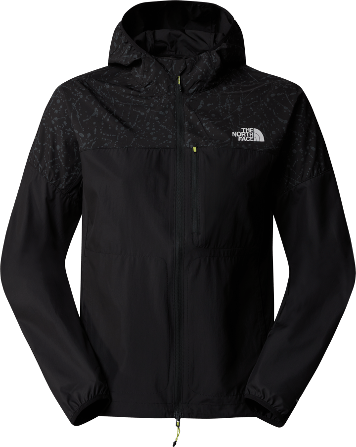 The North Face Women's Higher Run Wind Jacket TNF Black/TNF Black Trail Reflective Print The North Face