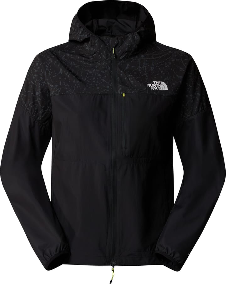 The North Face Women's Higher Run Wind Jacket TNF Black/TNF Black Trail Reflective Print The North Face