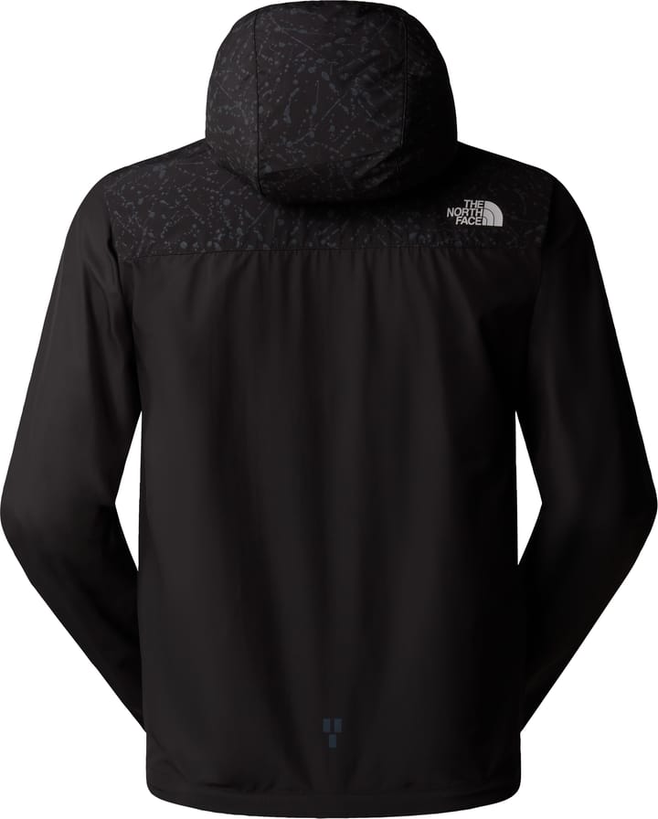 The North Face Men's Higher Run Wind Jacket TNF Black/TNF Black Trail Reflective Print The North Face