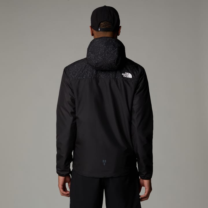 The North Face Men's Higher Run Wind Jacket TNF Black/TNF Black Trail Reflective Print The North Face